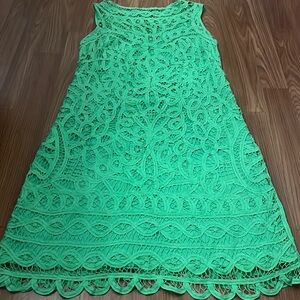 Lilly Pulitzer Green Lace Mini Dress